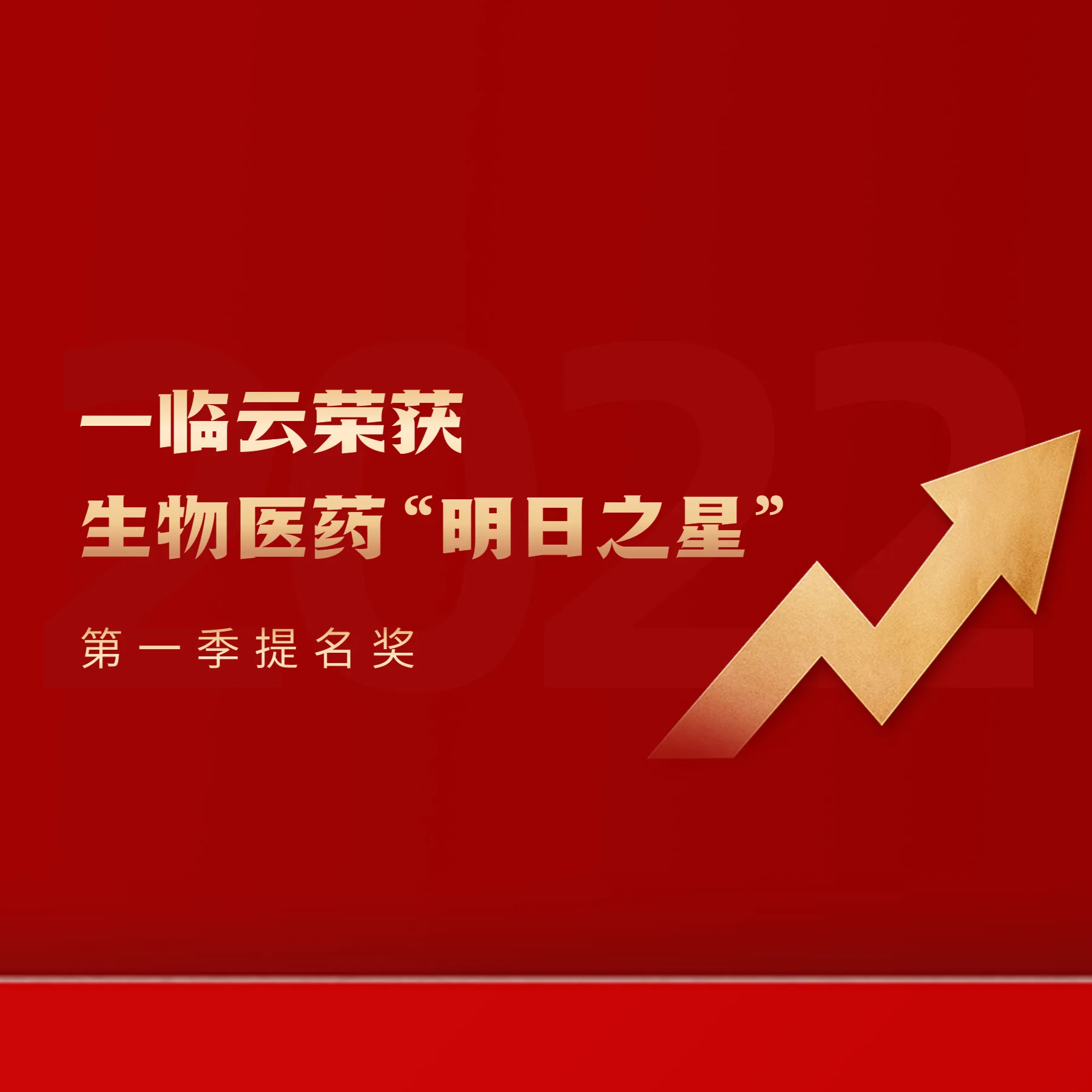 喜报！一临云荣获生物医药“明日之星”第一季提名奖历史文章封面